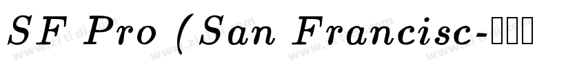 SF Pro (San Francisc字体转换 SF Pro (San Francisc字体转换